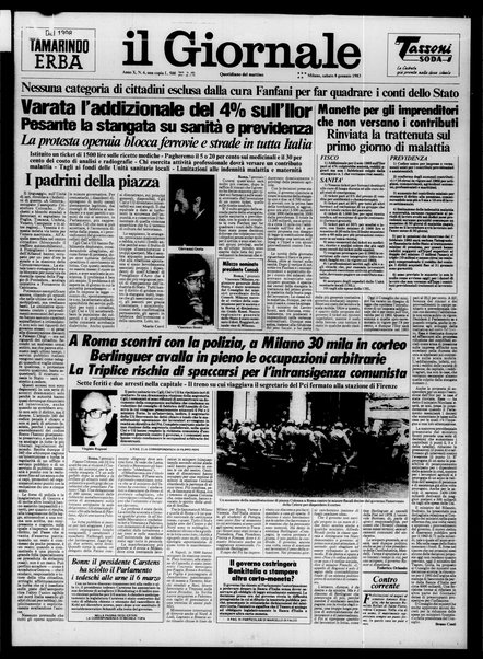 Il giornale : quotidiano del mattino